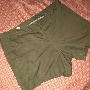 green shorts